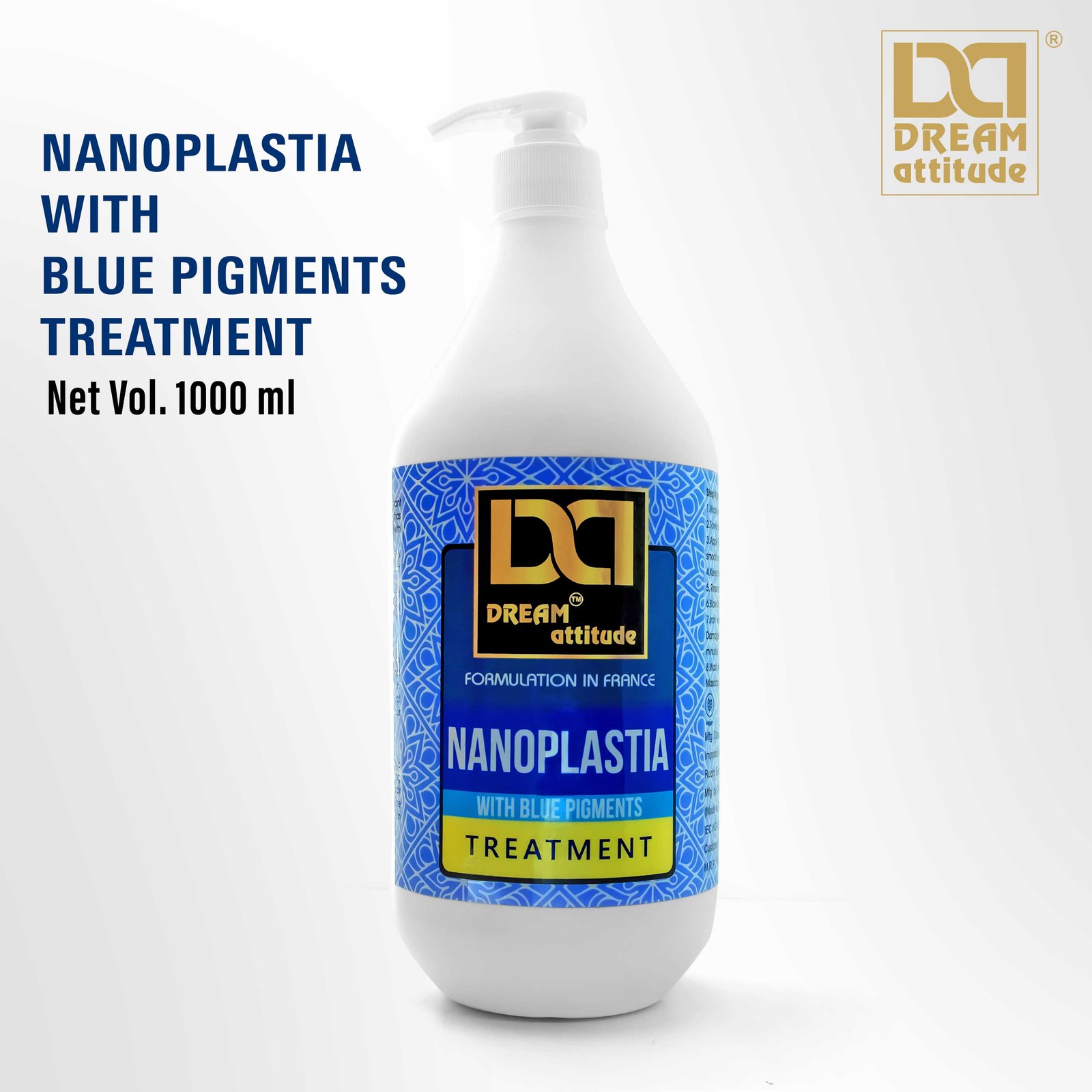NANOPLASTIA WITH BLUE PIGMENTS TREATMENT 
