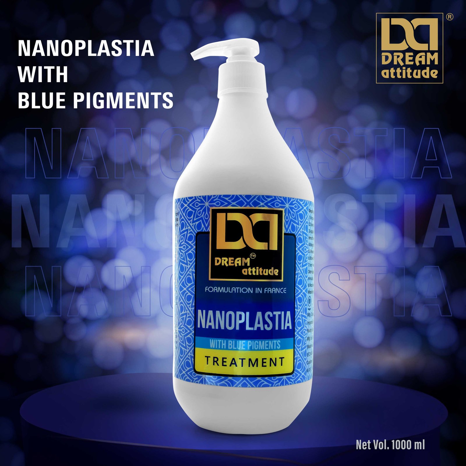 NANOPLASTIA WITH BLUE PIGMENTS TREATMENT 
