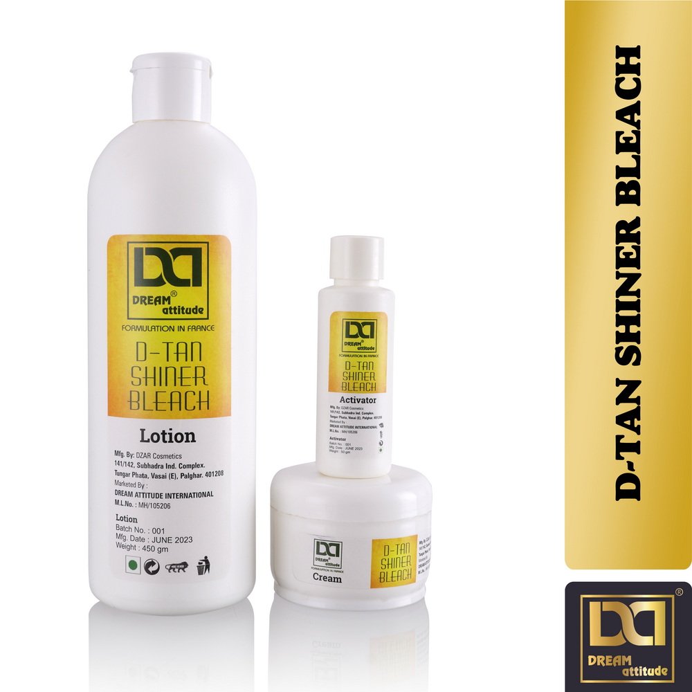 DE TAN SHINER BLEACH [600GM] [250GM] [40GM]