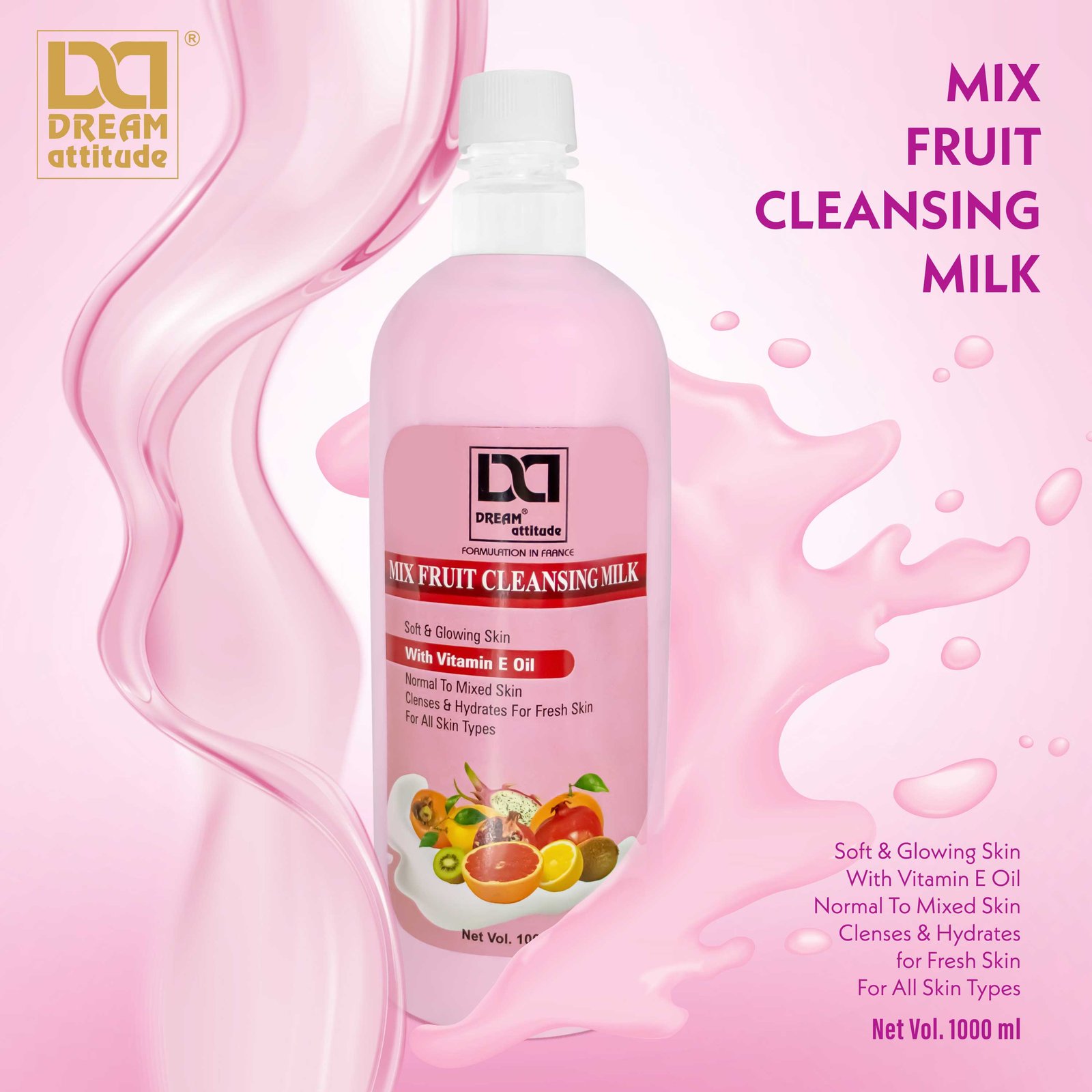 MIX FRUIT CLEANSING MILK  - Image 4 - NR Beauty World