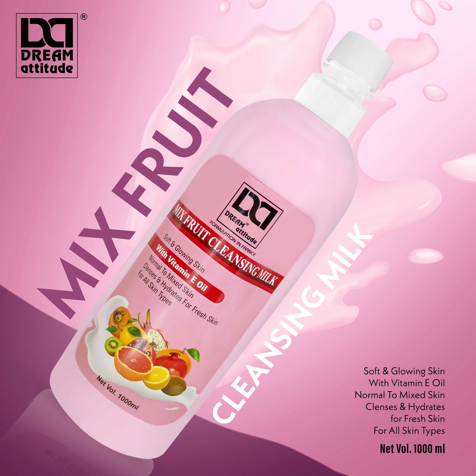 MIX FRUIT CLEANSING MILK  - Image 6 - NR Beauty World