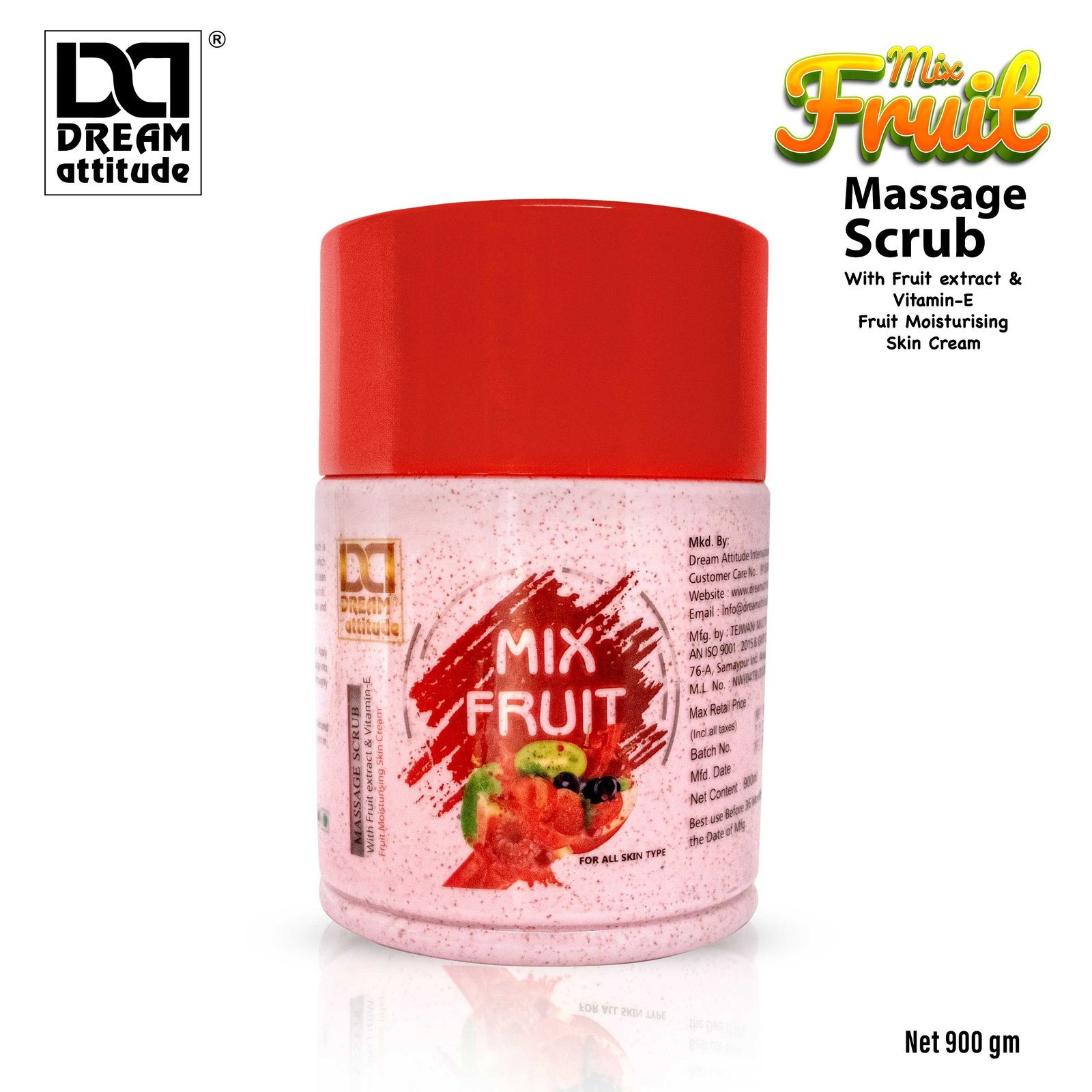 MIX FRUIT MASSAGE SCRUB  - Image 3 - NR Beauty World